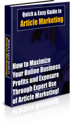 Product picture Quick and Easy Guide to Article Marketing, PLR Included